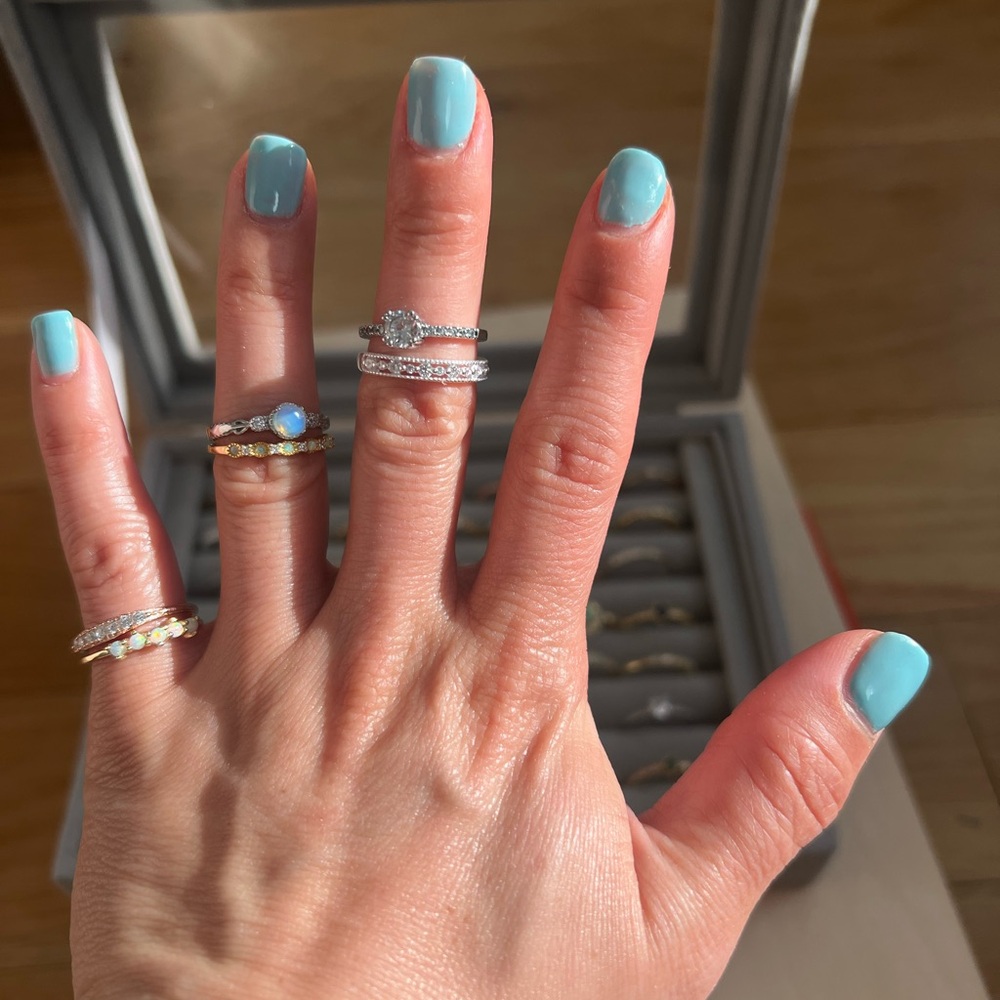 Beautiful 14k gold plated rings